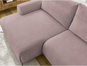 Svetloružová rohová pohovka Aden – Bobochic Paris