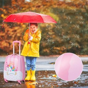 Sada ťahaného kufra a batohu pre deti, jednorožec