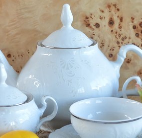 Thun kávová súprava Bernadotte damašek pre 6 osôb  17-dielná
