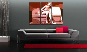 Ručne maľovaný POP Art obraz Marilyn Monroe 3 dielny mon3