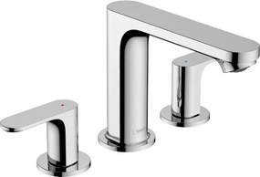 Hansgrohe Rebris S, 3-otvorová umývadlová batéria 110 s odtokovou súpravou s tiahlom, chrómová, HAN-72530000