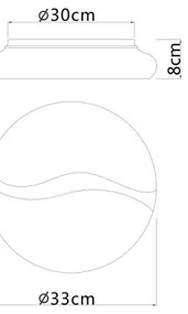 Globo 41790-18 - LED stropné svietidlo LETICIA LED/24W/230V pr. 33 cm