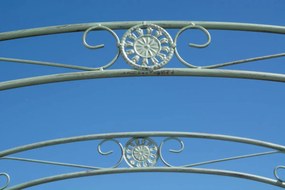 Oblúk na ruže Mel s bránkou - Zelená antik