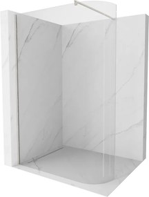 Mexen Kioto, sprchová zástena Walk-In 80 x 200 cm, 8mm číre sklo, brúsená oceľ profil, 800-080-101-97-06