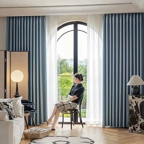ARÔME HOME Záves zatemňovací modrý denim, 135 x 245 cm