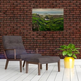 Sklenený obraz - Quiraing, Škótsko (70x50 cm)