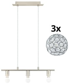 Eglo - LED Luster na lanku MY CHOICE 3xE14/4W/230V chróm EG31118B