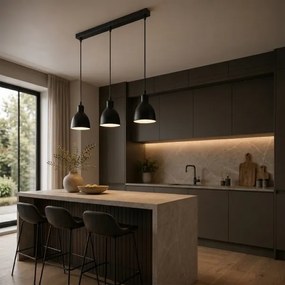 Brilagi - LED luster na lanku RIDDY 3xE27/60W/230V čierna