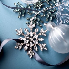 Závesná vianočná dekorácia DIAMOS snehová vločka 710520