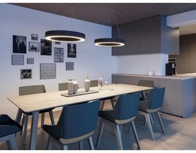 LED2 - LED Stmievateľný luster na lanku SATURN LED/60W/230V 3000K/4000K čierna