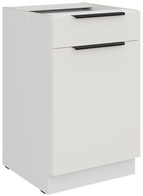 Kuchynská skrinka Aria-Wh/Wh Anti Fingerprint 50d 1f 1s Bb