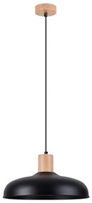 Sollux SL.1324 - Luster na lanku INDY 1xE27/15W/230V pr. 38 cm čierna