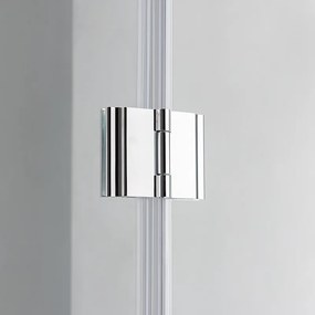 BPS-koupelny Štvrťkruhový sprchový kút KZ92 90x90 chróm/transparent - bez vaničky