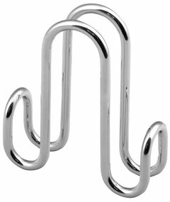 AQUALINE 37030 závesný háčik na sprchové zásteny dvojitý, strieborná