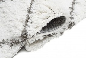 TA Koberec F128A KRÉMOVÁ/TMAVOSIVÁ BOHO Rozmer: 100x150 cm