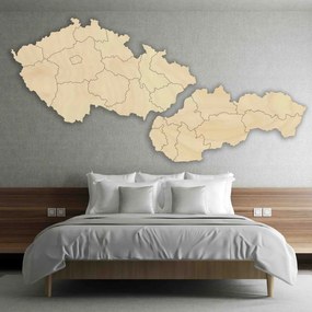 Puzzle mapa Českej a Slovenskej republiky, Československo | SENTOP HDF-M011