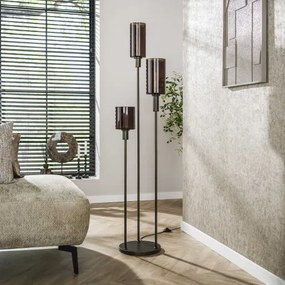 Stojaca lampa 84-35 Sepiora 3L Brown Glass  - Komfort-nábytok