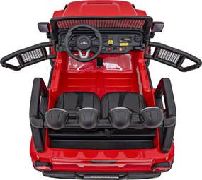 Ramiz Terénne autíčko OFF-ROAD 3.0 pre deti červené + diaľkové ovládanie + plynulý štart + pásy + audio LED