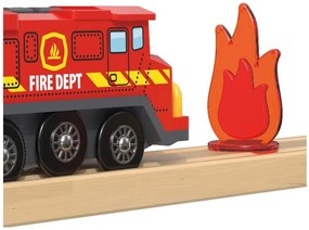 lupilu®  Drevená železničná súprava (hasiči)  (100395067)