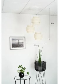 Brilagi - Luster na lanku SPACE YUTE 3xE27/15W/230V krémová/biela
