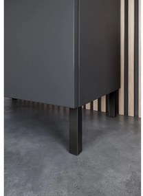 Antracitová vysoká/úzka kúpeľňová skrinka 30x120 cm Arcena – Germania