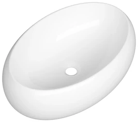 Gamma Figa, umývadlo na dosku 610x415x155 mm, biela lesklá, GMA-UC-FIGA