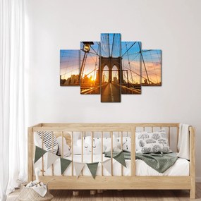 Obraz - Brooklynský most, Manhattan, New York (150x105 cm)