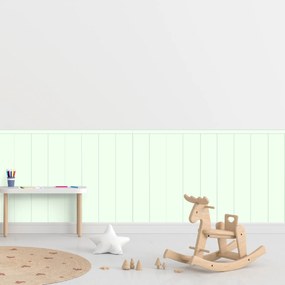 PIPPER. Textilná samolepiaca tapeta - Obdĺžnik - Mätová farba Farba: Bledá, Veľkosť: 80 cm