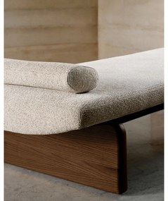 Béžová/v tmavoprírodnej farbe ženilková leňoška (variabilný roh) Topaz – Kave Home