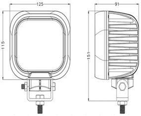 LED Bodové svietidlo pre automobil OSRAM LED/90W/10-30V IP68 5700K