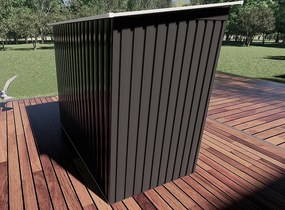 Záhradný domček plocha 201 x 121 cm (šedá)