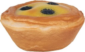 Dekorácia umelá pečená torta s čučoriedkami Cookie - Ø 8*4 cm