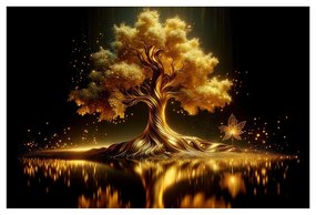 Obraz žiariaci strom života v noci
