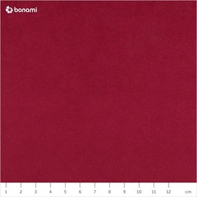 Červená zamatová podnožka Milo Casa Santo