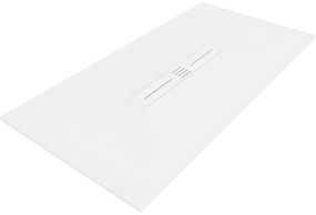 Mexen Toro, SMC obdĺžniková sprchová vanička 150 x 70 cm, biela, biela krytka, 43107015-W