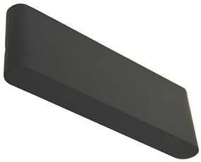 LED Vonkajšie nástenné svietidlo FLOW LED/9W/230V IP54 4000K čierna