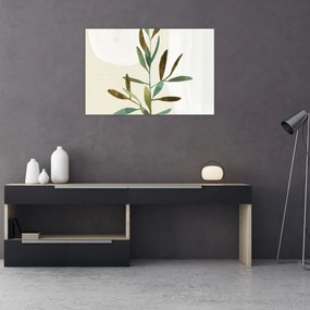 Obraz - Akvarelová vetvička N⁰2 (90x60 cm)
