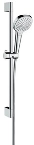 Hansgrohe Croma Select E, sprchová sada Multi EcoSmart 9 l/min so sprchovou tyčou 65 cm , biela/chrómová, HAN-26581400
