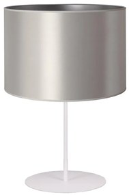 Duolla - Stolná lampa CANNES 1xE14/15W/230V pr. 20 cm strieborná/biela