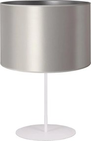 Duolla - Stolná lampa CANNES 1xE14/15W/230V pr. 20 cm strieborná/biela