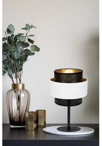 Stolná lampa NESS 1xE27/60W/230V čierna/biela