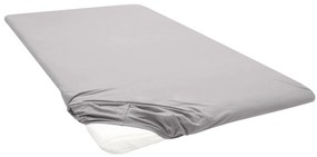 Biberna Napínacia plachta na vrchný matrac (sivá, 180 – 200 x 200 cm) (100227070)