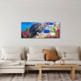 Obraz - Santorini, Grécko (120x50 cm)