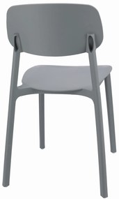 Dekorstudio Plastová stolička LARA sivá