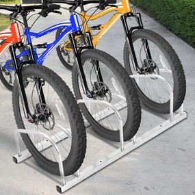 Jurhan Stojan na 3 bicykle BIKE, 84x32x27cm, strieborná