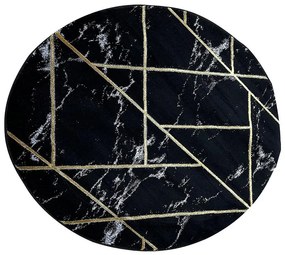 Koberec Diamond 1,2/1,2 A0052 čierna/zlatá