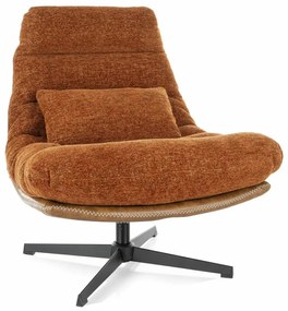 Otočné křeslo FELICIA skořicové