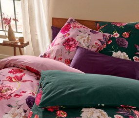 Posteľná bielizeň z česanej bavlny, zelená, štandardná veľkosť