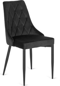 Čalouněná jídelní židle CORK černá
