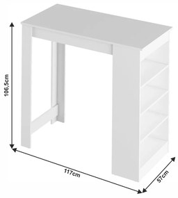 Barový stôl Austin (biela). Vlastná spoľahlivá doprava až k Vám domov. 1016328